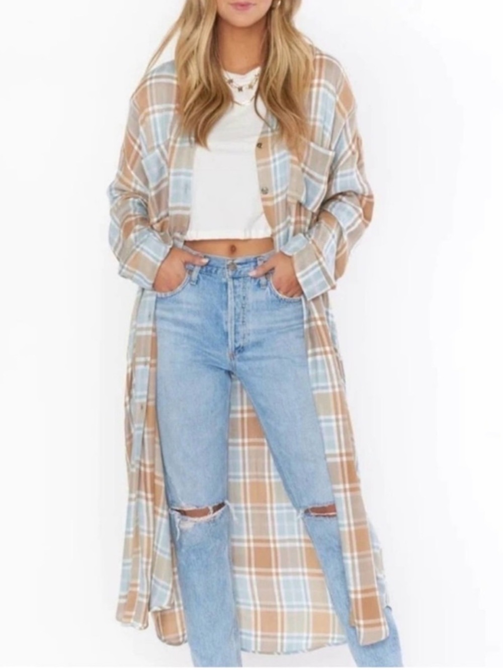 Show Me Your MuMu Plaid Leo Tunic